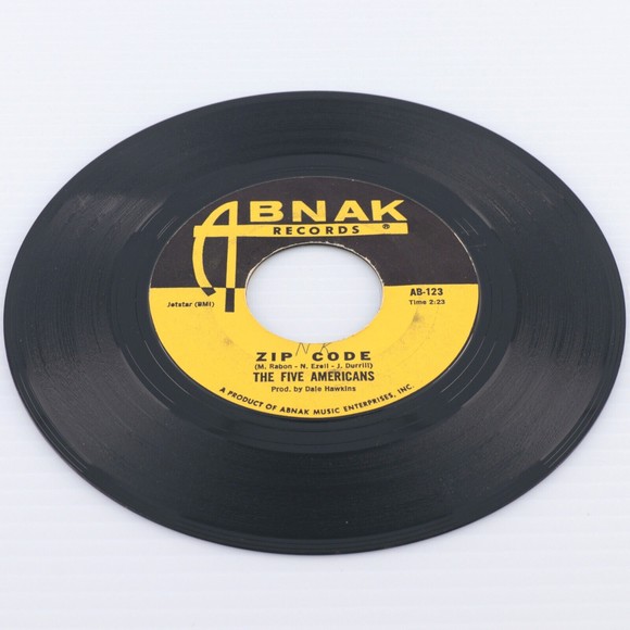 The Five Americans, Zip Code/Sweet Bird Of Youth 45 rpm Record 7" Single Monarch - Picture 6 of 6